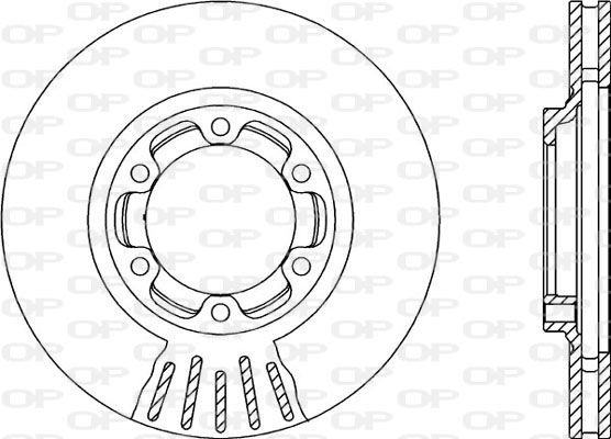 OPEN PARTS Тормозной диск BDR2122.20